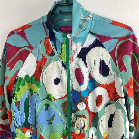 Claire Desjardins Wearable Abstract Art Light Jacket - Picture 3 of 6